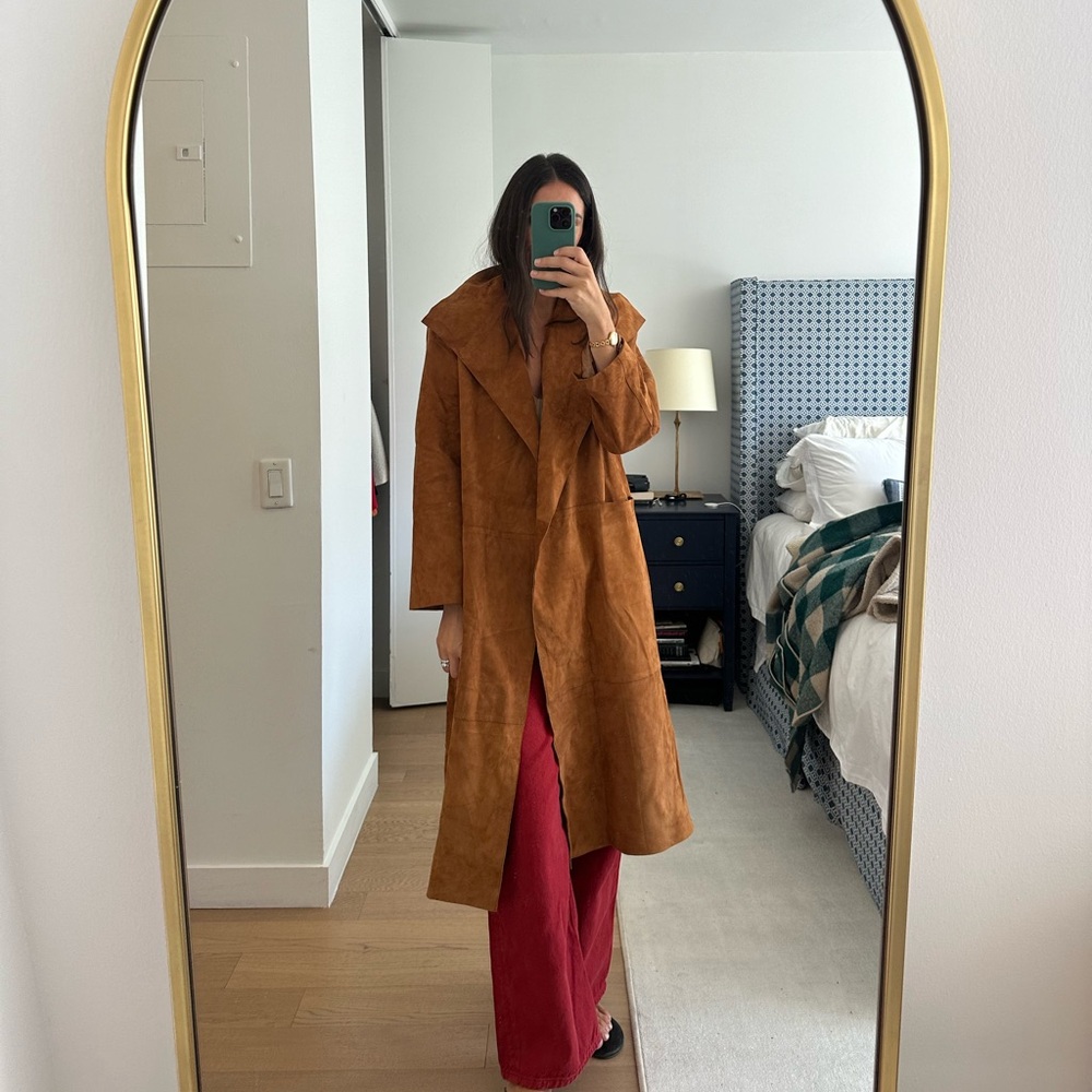 Nour Hammour Suede Coat